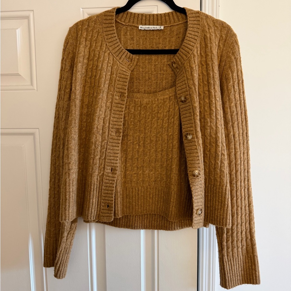 Abercrombie & Fitch Women's Brown Cardigan Set